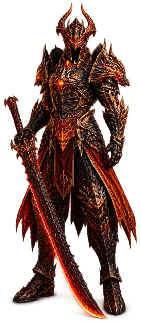 Dragonium armour and weapon